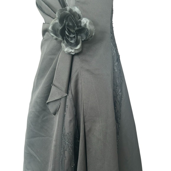 Halloween Play Black Gothic Wedding Evening Dress Pesavento Couture Small Medium - Picture 5 of 14